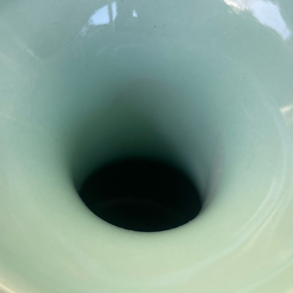 Anthropologie Chrysanthemum Mint and Coral Vase | NWT - Picture 6 of 6